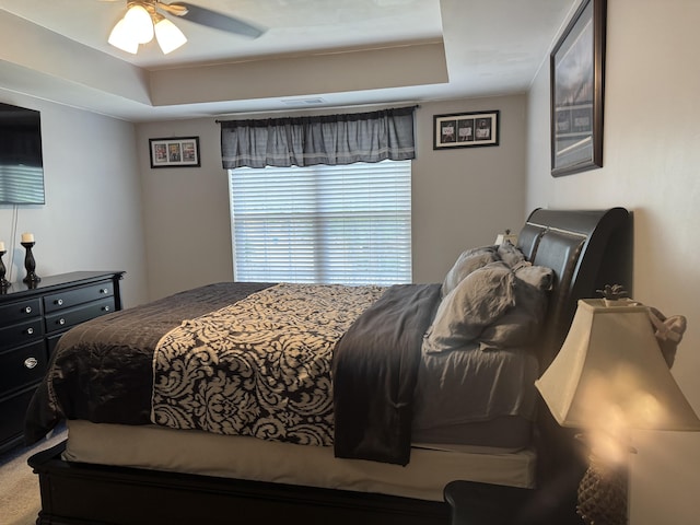 101 Cobblers Glen Ct, Lexington, SC 29072 - bedroom with a raised ceiling, a ceiling fan, carpet flooring, and visible vents