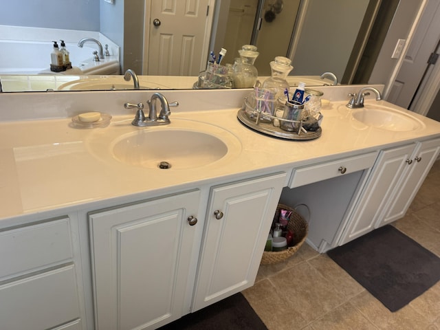 101 Cobblers Glen Ct, Lexington, SC 29072 - bathroom featuring tile patterned flooring, a sink, and double vanity