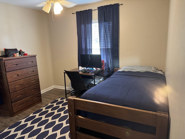 101 Cobblers Glen Ct, Lexington, SC 29072 - bedroom featuring baseboards, ceiling fan, and dark wood-style floors