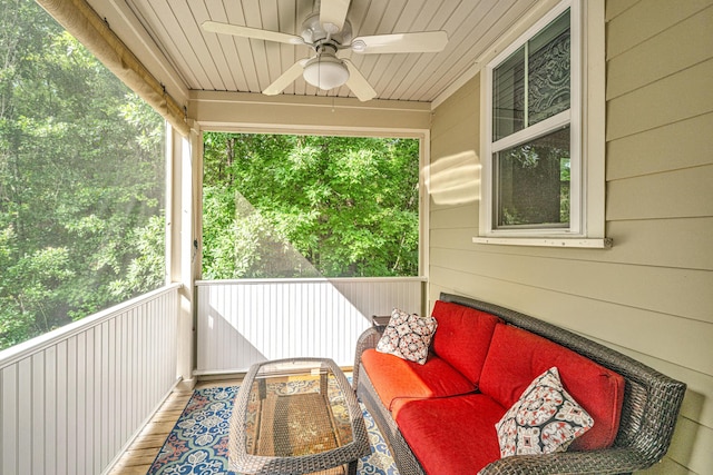 1253 Dingle Rd, Mount Pleasant, SC 29466 - balcony featuring a ceiling fan and an outdoor hangout area