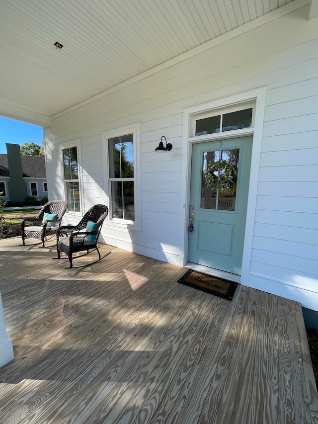 view of wooden terrace