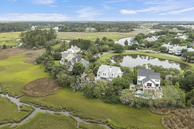 228 Beresford Creek St, Charleston, SC 29492 - aerial view of residential area featuring a large body of water and a tree filled landscape
