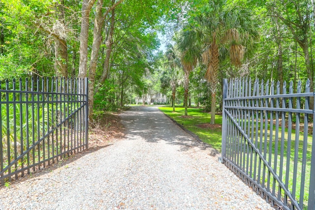 2494 Cape Rd, Johns Island, SC 29455 - view of street featuring a gate and a gated entry