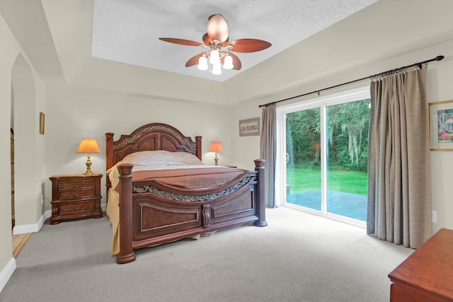 2494 Cape Rd, Johns Island, SC 29455 - carpeted bedroom with access to outside and ceiling fan