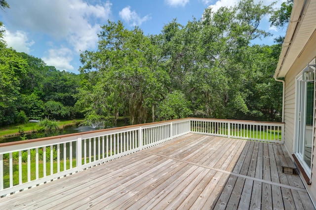 2494 Cape Rd, Johns Island, SC 29455 - wooden terrace featuring a water view
