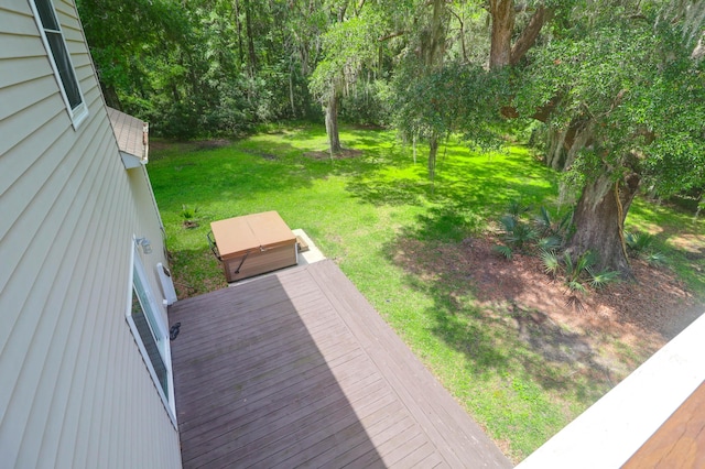 2494 Cape Rd, Johns Island, SC 29455 - view of green lawn featuring a deck