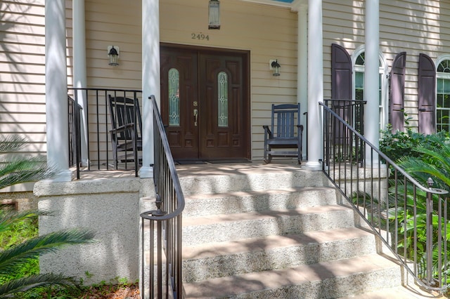 2494 Cape Rd, Johns Island, SC 29455 - entrance to property featuring a porch