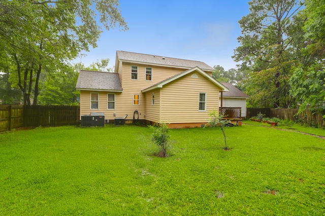 112 Fox Chase Dr, Goose Creek, SC 29445 - back of house featuring central AC unit and a shingled roof