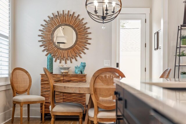 1903 Bolden Dr, Mount Pleasant, SC 29466 - dining room with a chandelier and healthy amount of natural light
