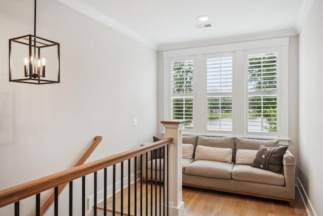 1903 Bolden Dr, Mount Pleasant, SC 29466 - interior space with light wood finished floors and a chandelier