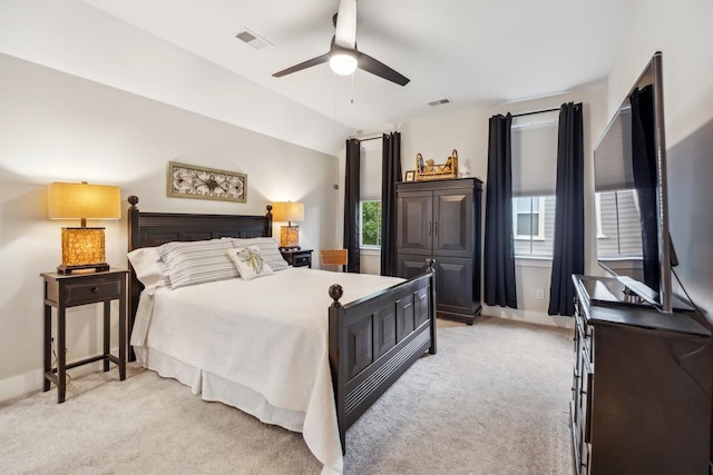 1903 Bolden Dr, Mount Pleasant, SC 29466 - bedroom featuring light colored carpet and a ceiling fan