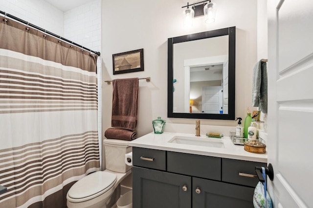 1903 Bolden Dr, Mount Pleasant, SC 29466 - bathroom with vanity and a shower with shower curtain