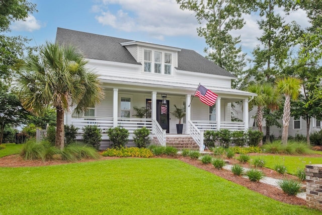 1903 Bolden Dr, Mount Pleasant, SC 29466 - view of front of property featuring a front yard, a porch, and a shingled roof