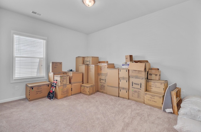 view of storage area