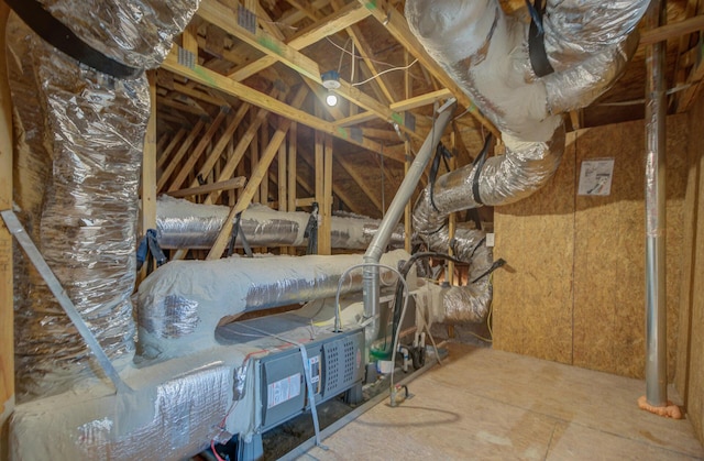 view of attic