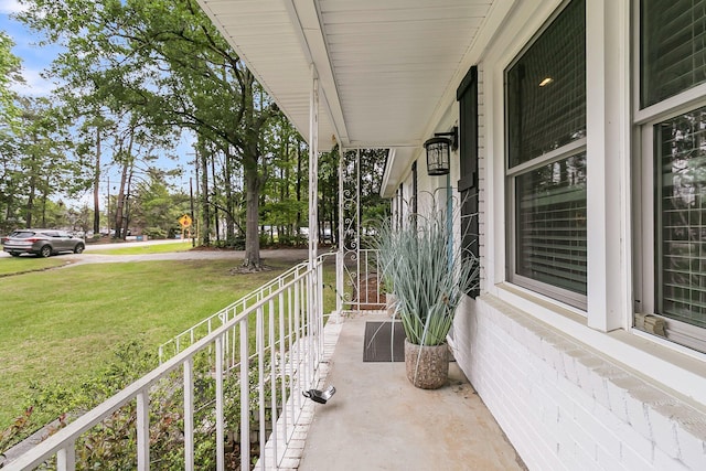 balcony with a porch