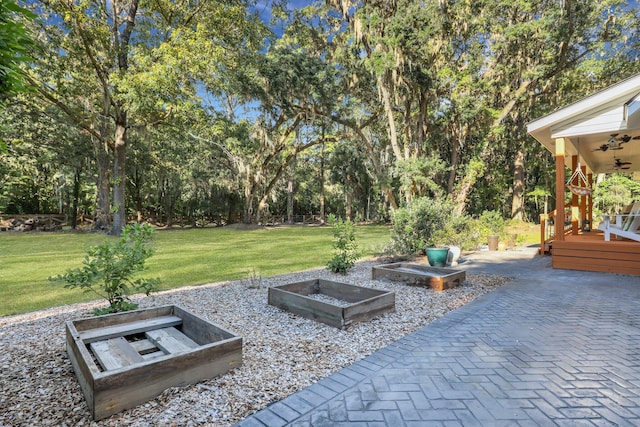 view of patio / terrace with a wooden deck