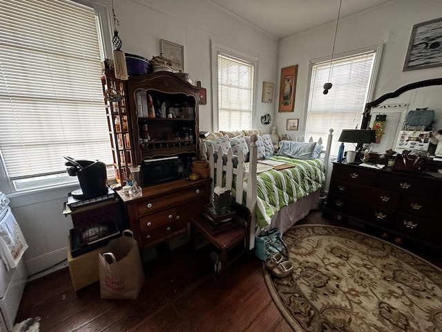 bedroom featuring hardwood / wood-style flooring