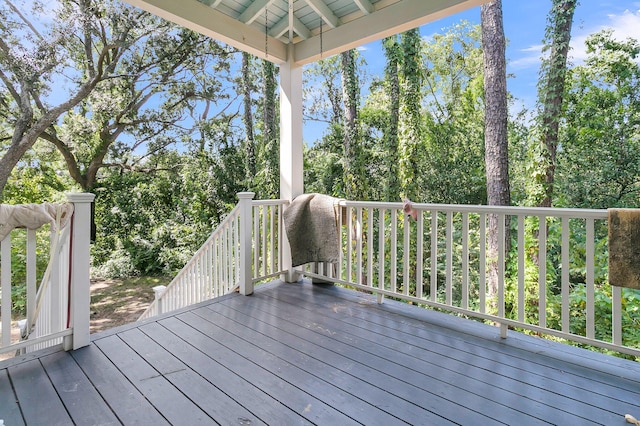 view of deck