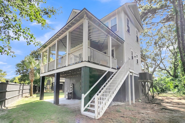 view of back of property