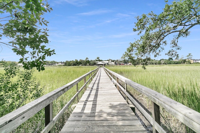 view of dock