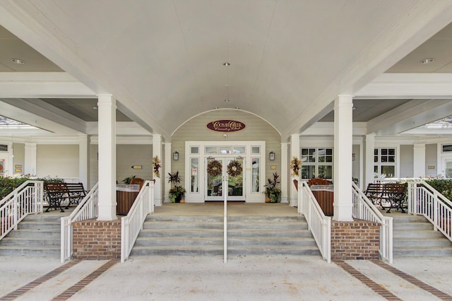 4227 Sawgrass Dr, North Charleston, SC 29420 - entrance to property featuring covered porch and french doors
