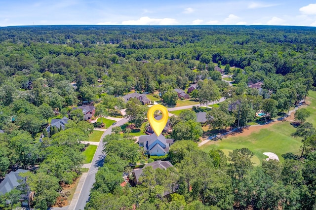 4227 Sawgrass Dr, North Charleston, SC 29420 - aerial view of property and surrounding area with a heavily wooded area and nearby suburban area