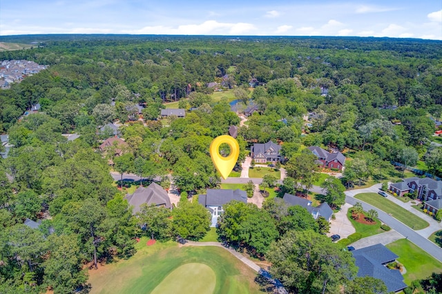 4227 Sawgrass Dr, North Charleston, SC 29420 - aerial perspective of suburban area featuring a heavily wooded area and a local golf course