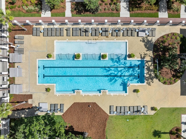 birds eye view of property