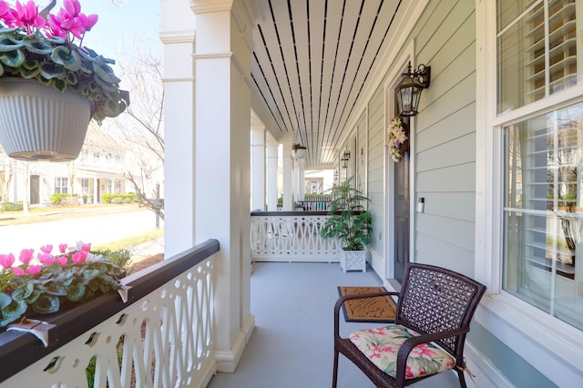 balcony with a porch