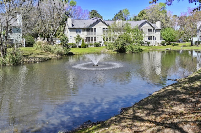 view of water feature