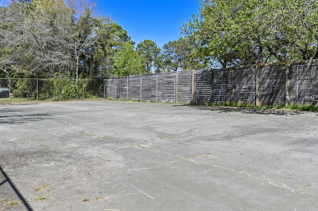 exterior space with fence