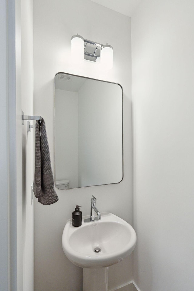 bathroom with a sink