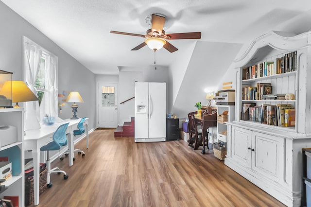 1416 Glencoe Dr, Mount Pleasant, SC 29464 - office featuring ceiling fan and wood finished floors