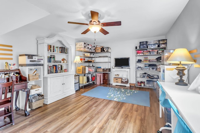 1416 Glencoe Dr, Mount Pleasant, SC 29464 - playroom with ceiling fan and wood finished floors