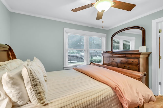 1416 Glencoe Dr, Mount Pleasant, SC 29464 - bedroom featuring crown molding and a ceiling fan