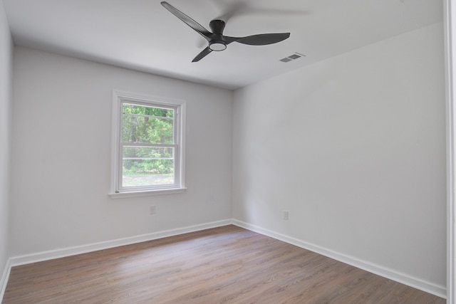 3231 Stonehaven Dr, North Charleston, SC 29420 - empty room with wood finished floors, baseboards, and a ceiling fan