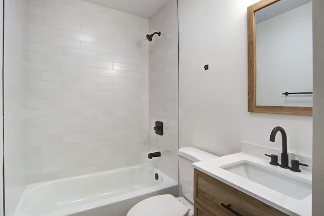 3231 Stonehaven Dr, North Charleston, SC 29420 - full bathroom with toilet, vanity, and shower / washtub combination
