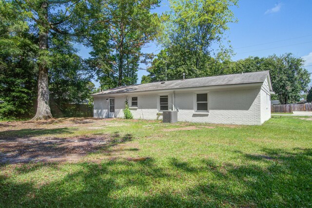 3231 Stonehaven Dr, North Charleston, SC 29420 - rear view of property featuring brick siding and cooling unit