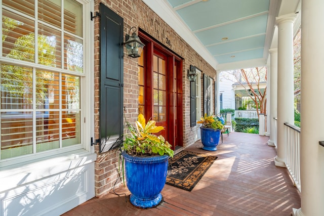 balcony with a porch