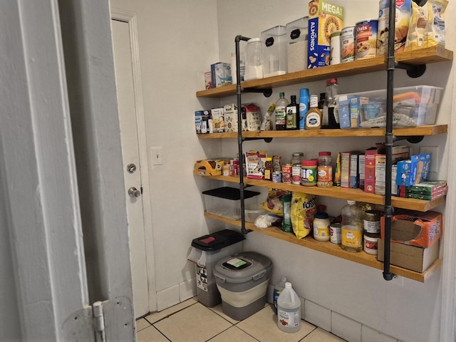 view of pantry