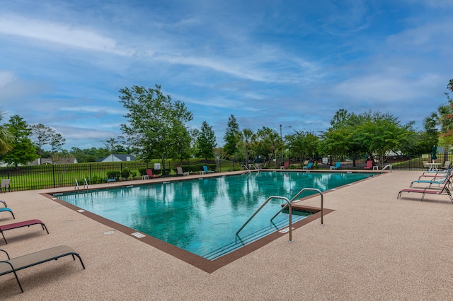 view of pool with a patio