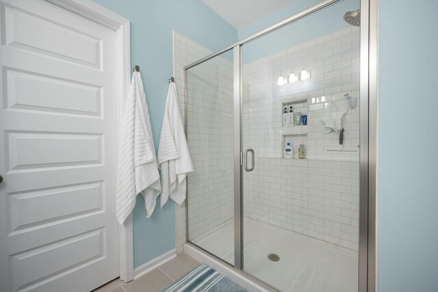 148 Omalley Dr, Summerville, SC 29483 - full bathroom featuring a stall shower and tile patterned floors