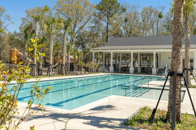 148 Omalley Dr, Summerville, SC 29483 - community pool featuring a patio and fence
