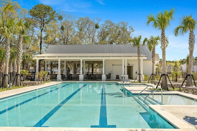 148 Omalley Dr, Summerville, SC 29483 - pool featuring a patio and fence