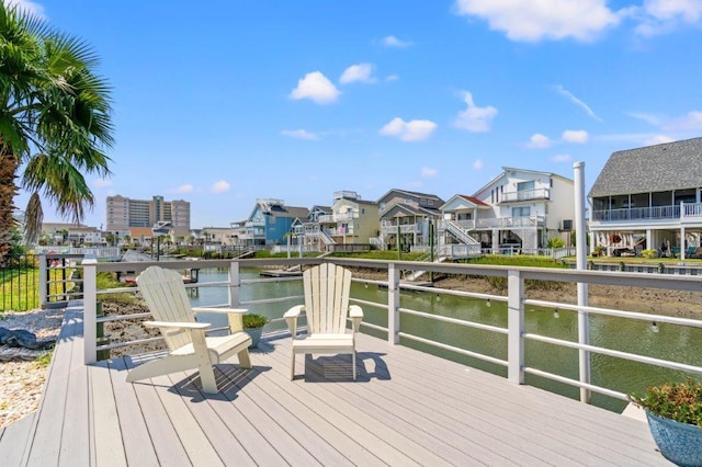 325 N 58th Ave, North Myrtle Beach, SC 29582 - dock area featuring a water view and a residential view