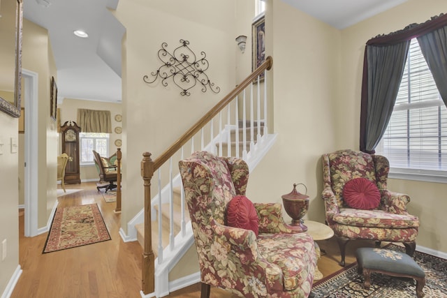 interior space featuring hardwood / wood-style floors