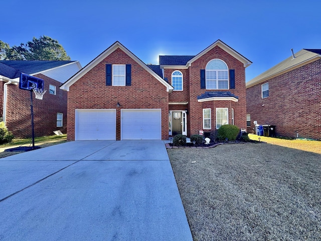 front facade featuring a garage