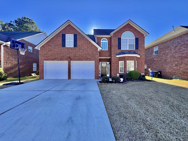 front facade featuring a garage