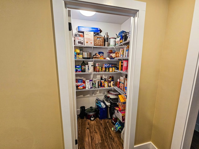 view of pantry